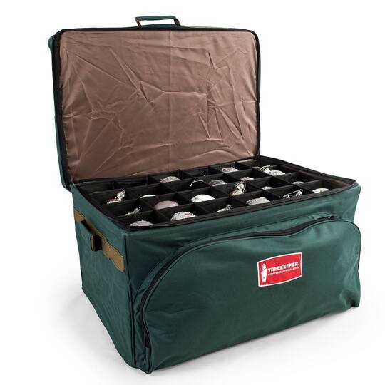 TreeKeeper 72ct. 4" Christmas Ornament Storage Box with Top Pocket